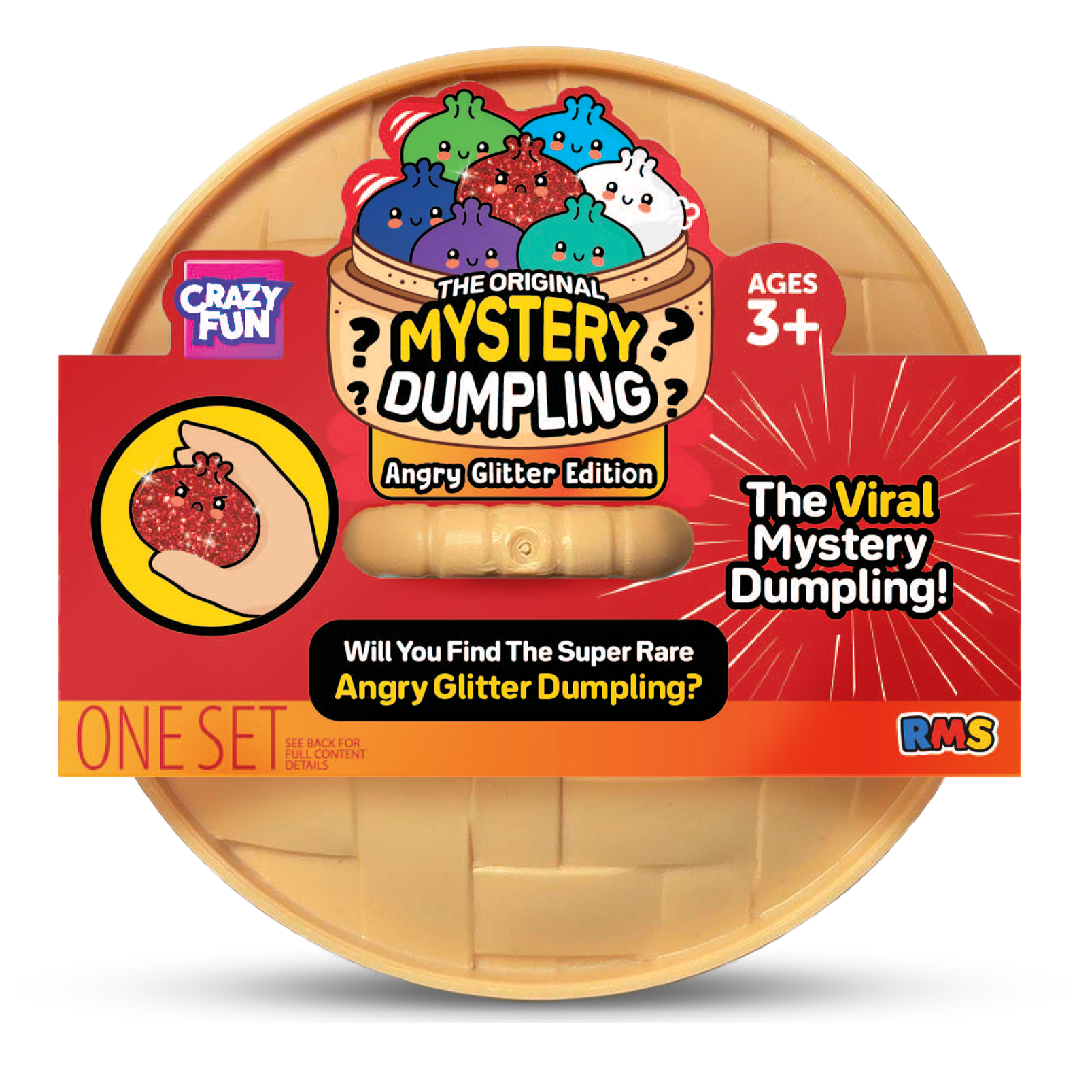 RMS Crazy Fun Mystery Dumpling – Angry Glitter Edition sealed package