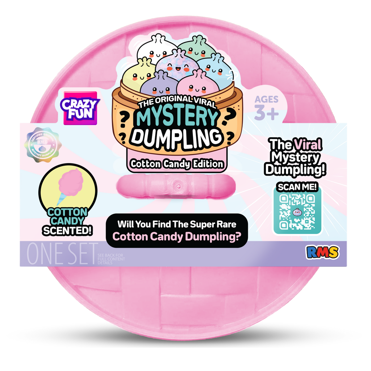 RMS Crazy Fun Mystery Dumpling – Cotton Candy Edition sealed package
